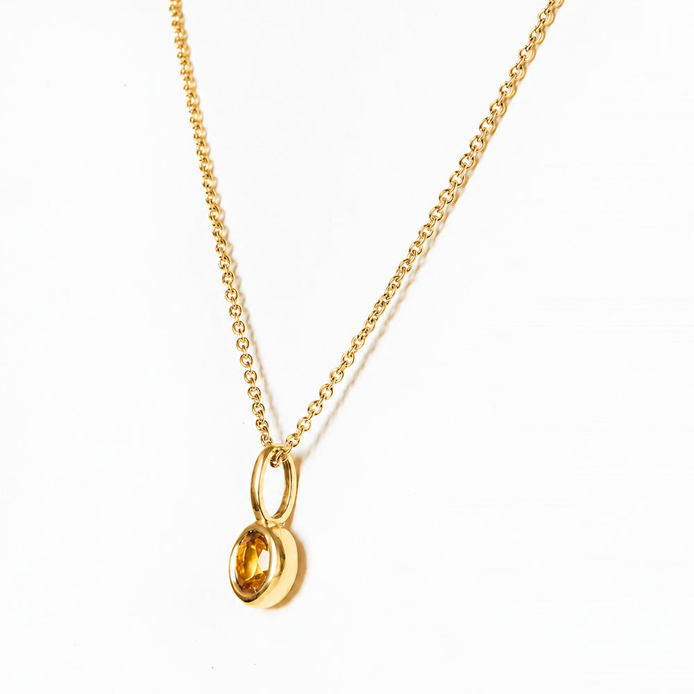 Lexi, Citrine Pendant
