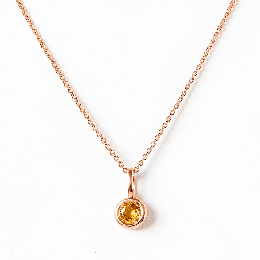 Lexi, Citrine Pendant