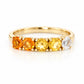 Annie, a Citrine Half Eternity Ring - Victoria's Jewellery