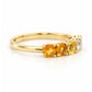 Annie, a Citrine Half Eternity Ring - Victoria's Jewellery