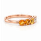 Annie, a Citrine Half Eternity Ring - Victoria's Jewellery