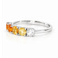 Annie, a Citrine Half Eternity Ring - Victoria's Jewellery