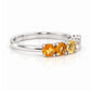 Annie, a Citrine Half Eternity Ring - Victoria's Jewellery