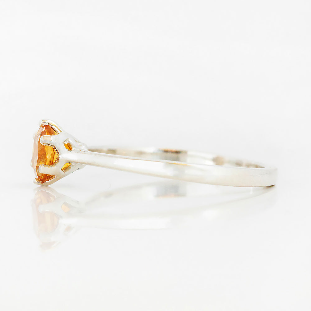 Tulip, a Six Claw Citrine Ring
