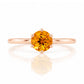 Tulip, a Six Claw Citrine Ring - Victoria's Jewellery