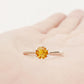 Tulip, a Six Claw Citrine Ring