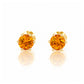 Tulip, Citrine Stud Earrings - 5mm