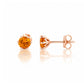 Tulip, Citrine Stud Earrings - 5mm