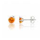 Tulip, Citrine Stud Earrings - 5mm