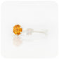 Tulip, a Six Claw Citrine Ring