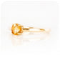 Round Brilliant cut Citrine Solitaire Engagement Ring - Victoria's Jewellery