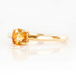 Lina, a Round cut Citrine Solitaire Ring