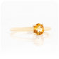 Round Brilliant cut Citrine Solitaire Engagement Ring - Victoria's Jewellery