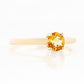 Lina, a Round cut Citrine Solitaire Ring