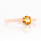 Lina, a Round cut Citrine Solitaire Ring