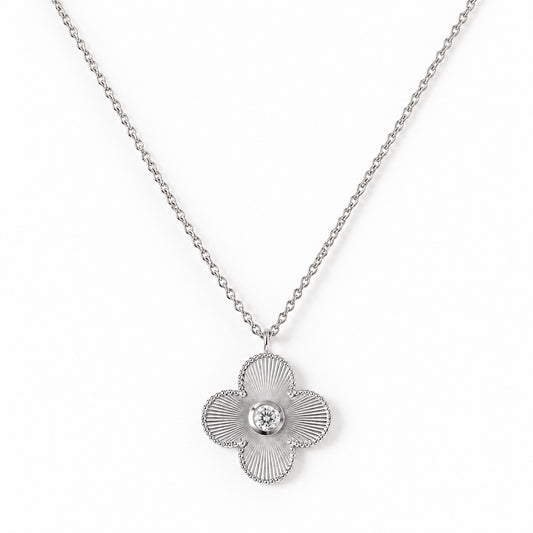 Clover Necklace - Lab Grown Diamond