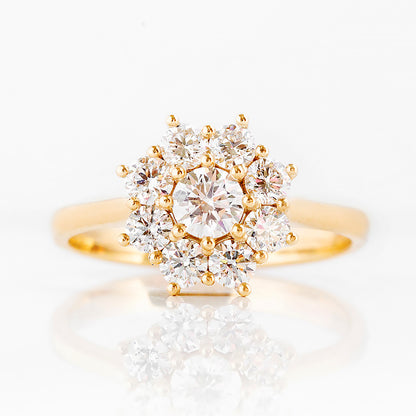 Fleur, a Lab Diamond Flower Cluster Ring