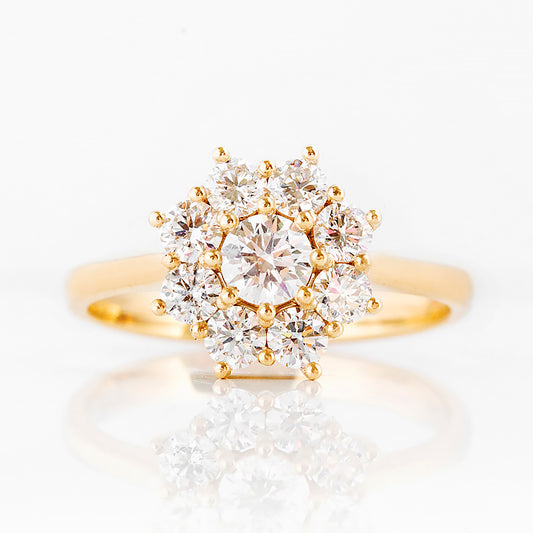 Fleur, a Lab Diamond Flower Cluster Ring