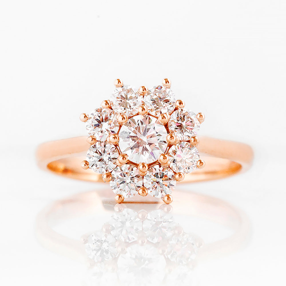 Fleur, a Lab Diamond Flower Cluster Ring