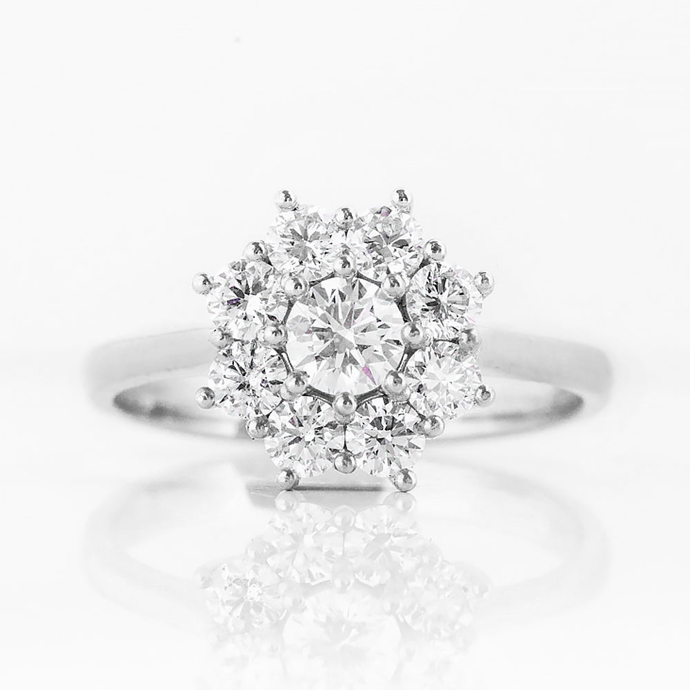 Fleur, a Lab Diamond Flower Cluster Ring