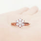 Alice, a Lab Diamond Cluster Ring