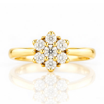 Alice, a Lab Diamond Cluster Ring - Victoria's Jewellery