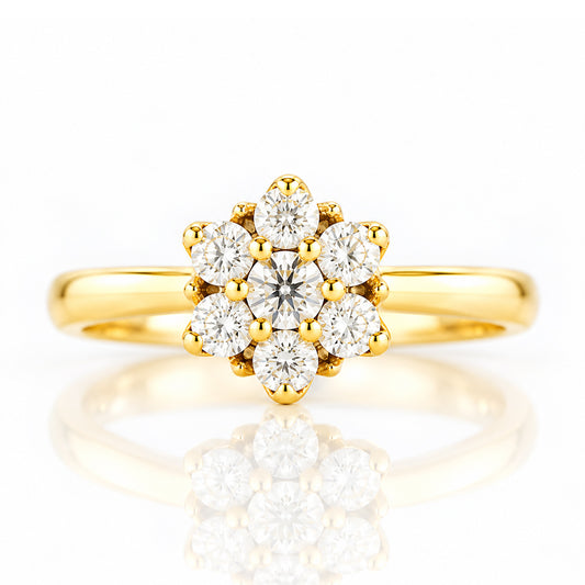 Alice, a Lab Diamond Cluster Ring - Victoria's Jewellery