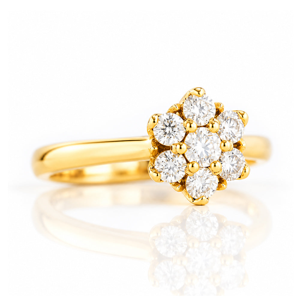 Alice, a Lab Diamond Cluster Ring - Victoria's Jewellery