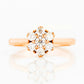 Alice, a Lab Diamond Cluster Ring