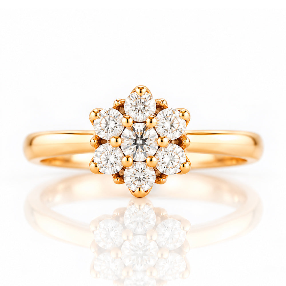 Alice, a Lab Diamond Cluster Ring - Victoria's Jewellery