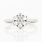 Alice, a Lab Diamond Cluster Ring