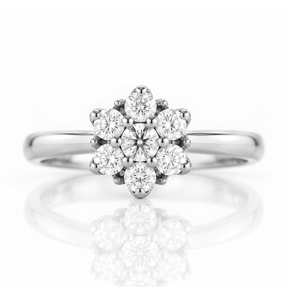 Alice, a Lab Diamond Cluster Ring - Victoria's Jewellery