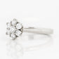 Alice, a Lab Diamond Cluster Ring