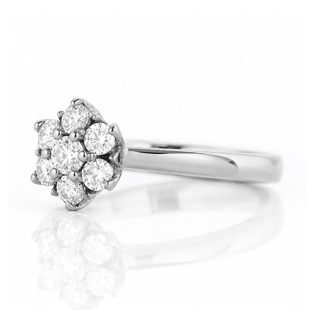 Alice, a Lab Diamond Cluster Ring - Victoria's Jewellery