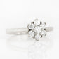 Alice, a Lab Diamond Cluster Ring