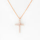 Cross Necklace with Lab Diamonds - Victoria's Jewellery