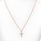 Cross Necklace with Lab Diamonds