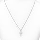 Cross Necklace with Lab Diamonds
