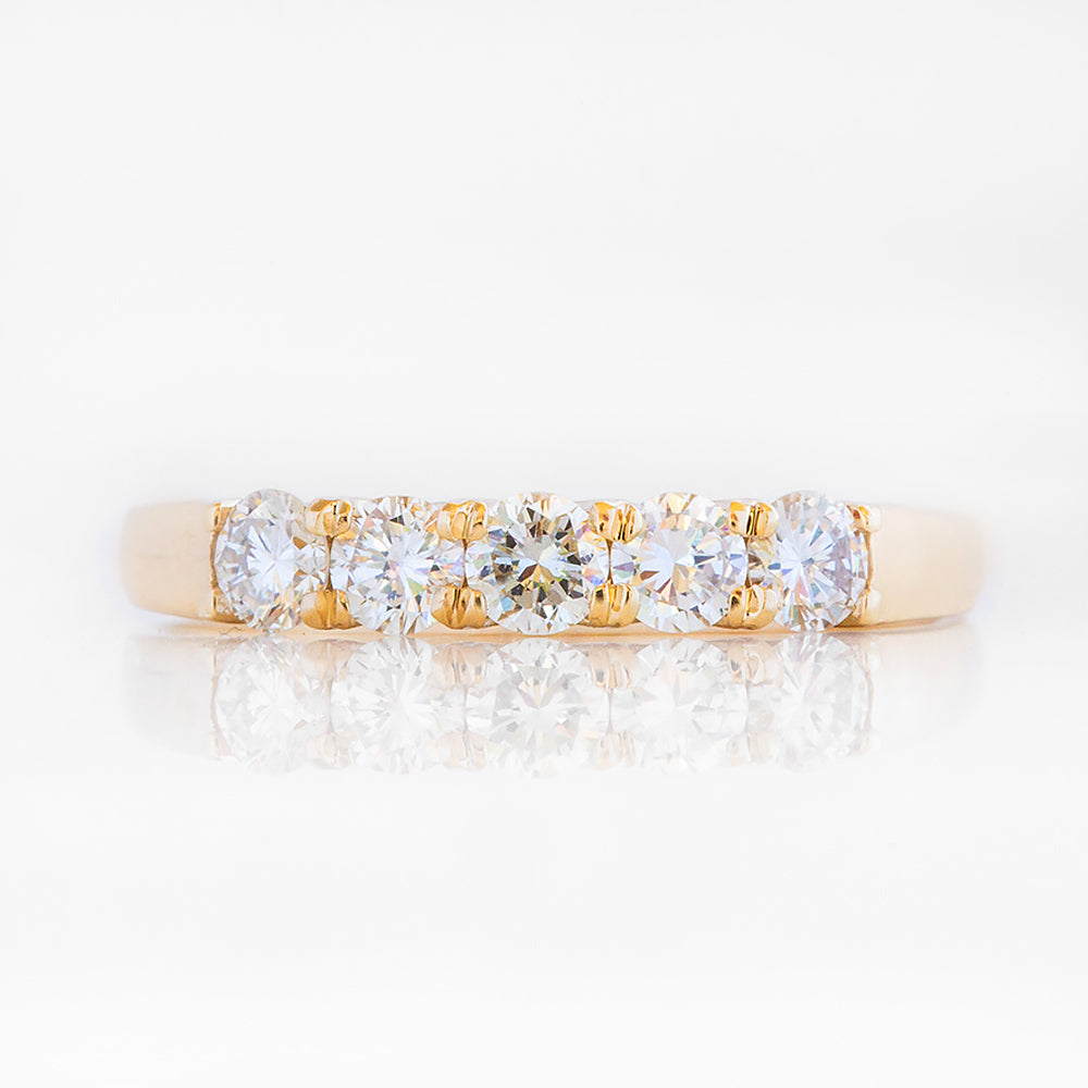 Elsie, a Lab Diamond Half Eternity Ring