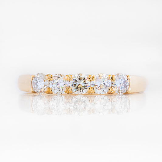 Elsie, a Lab Diamond Half Eternity Ring