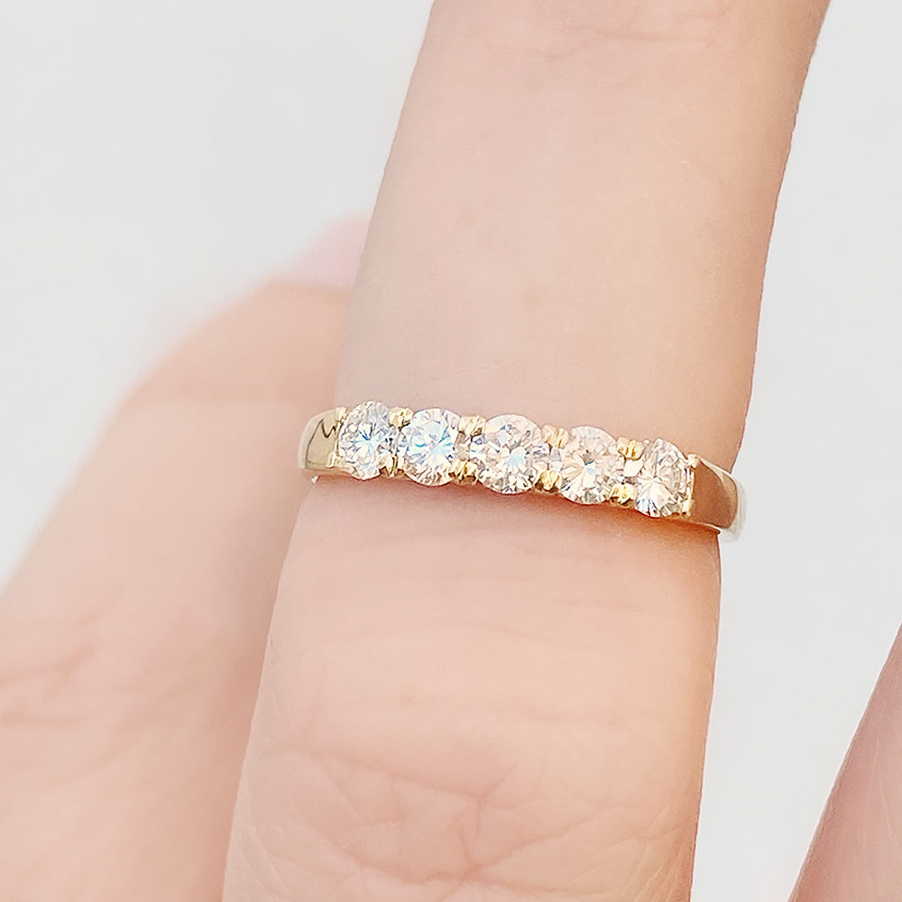 Elsie, a Lab Diamond Half Eternity Ring