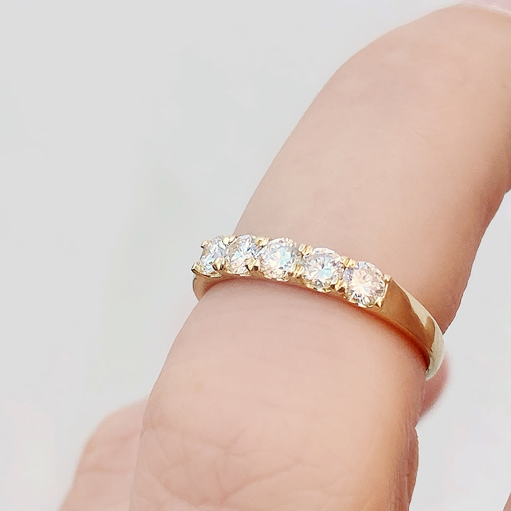 Elsie, a Lab Diamond Half Eternity Ring
