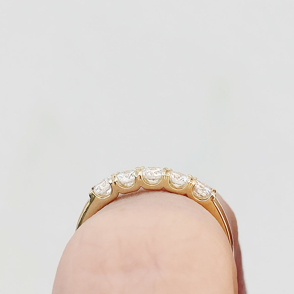 Elsie, a Lab Diamond Half Eternity Ring