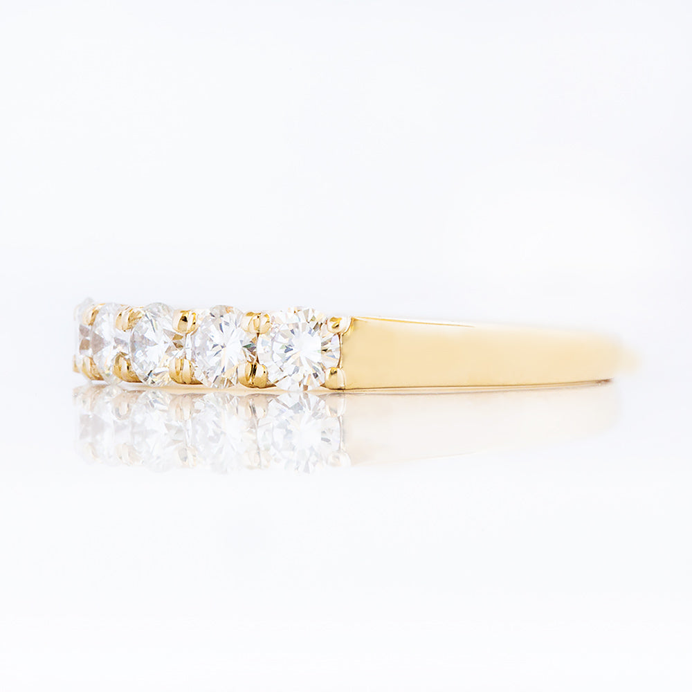 Elsie, a Lab Diamond Half Eternity Ring