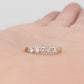 Elsie, a Lab Diamond Half Eternity Ring