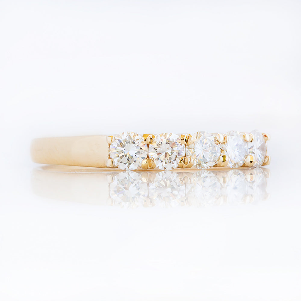 Elsie, a Lab Diamond Half Eternity Ring