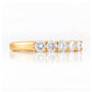 Elsie, a Lab Diamond Half Eternity Ring - 3mm - Victoria's Jewellery