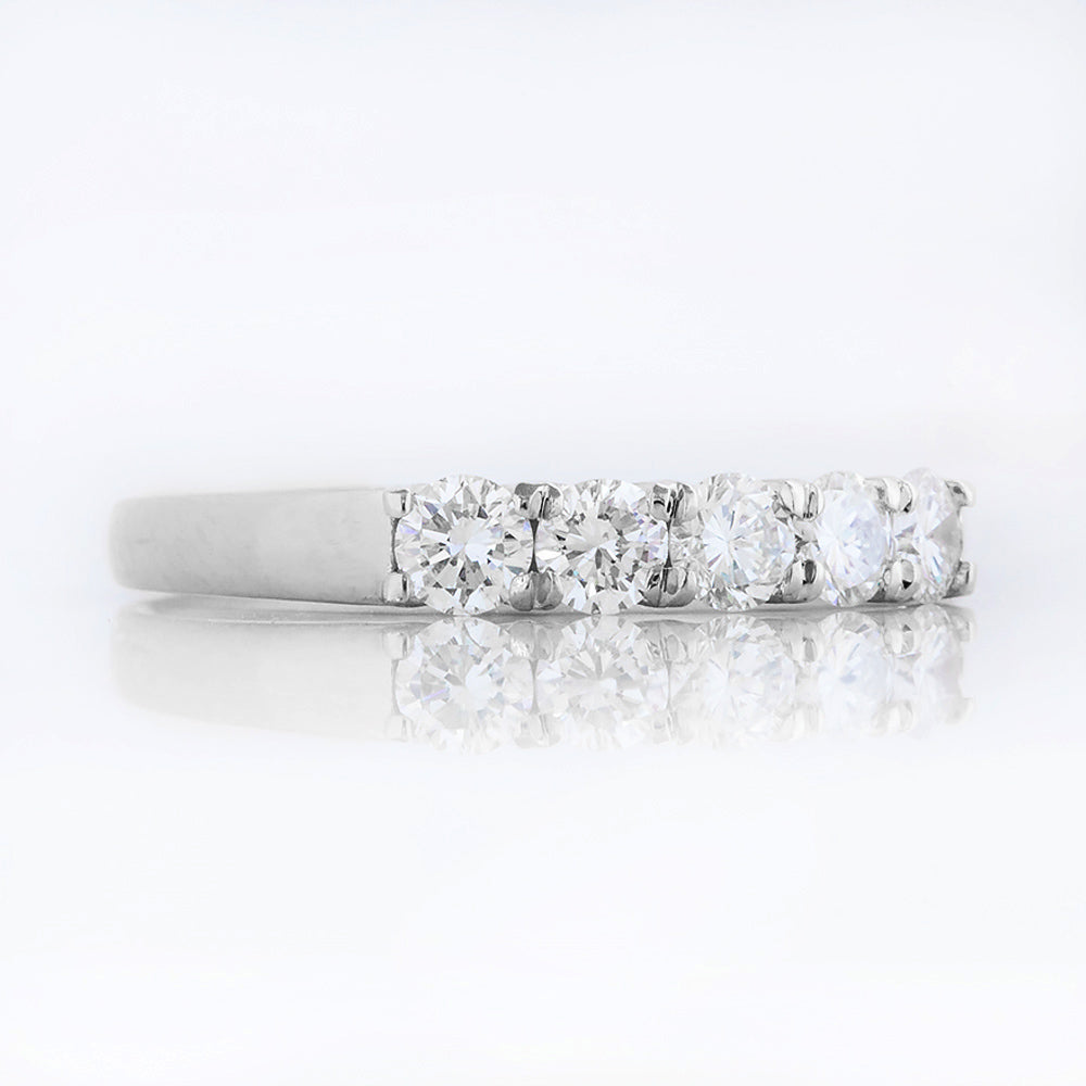 Elsie, a Lab Diamond Half Eternity Ring