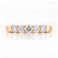 Elsie, a Lab Diamond Half Eternity Ring - 3mm - Victoria's Jewellery