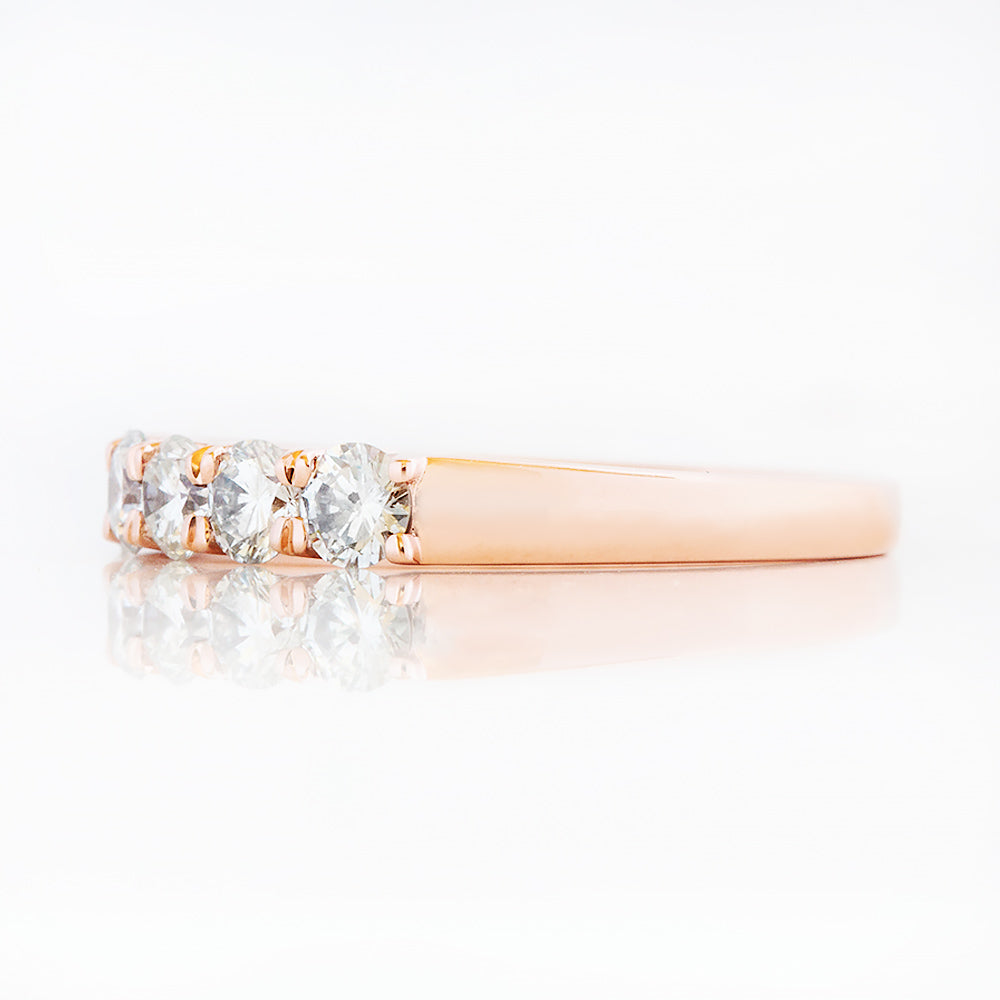 Elsie, a Lab Diamond Half Eternity Ring
